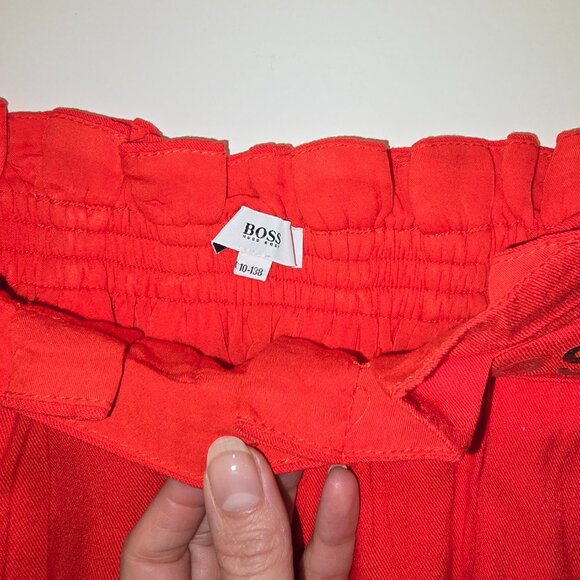HUGO BOSS Girls' Red Pleated Skirt – Size 10 (Style 10-138) - Picture 5 of 5